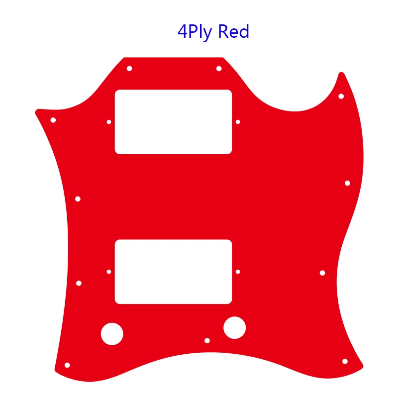 Niestandardowy części do gitary Pleroo-dla Gib Standard SG pełna twarz gitara Pickguard Route PAF humbucker Scratch Plate, wielokolorowy wybór