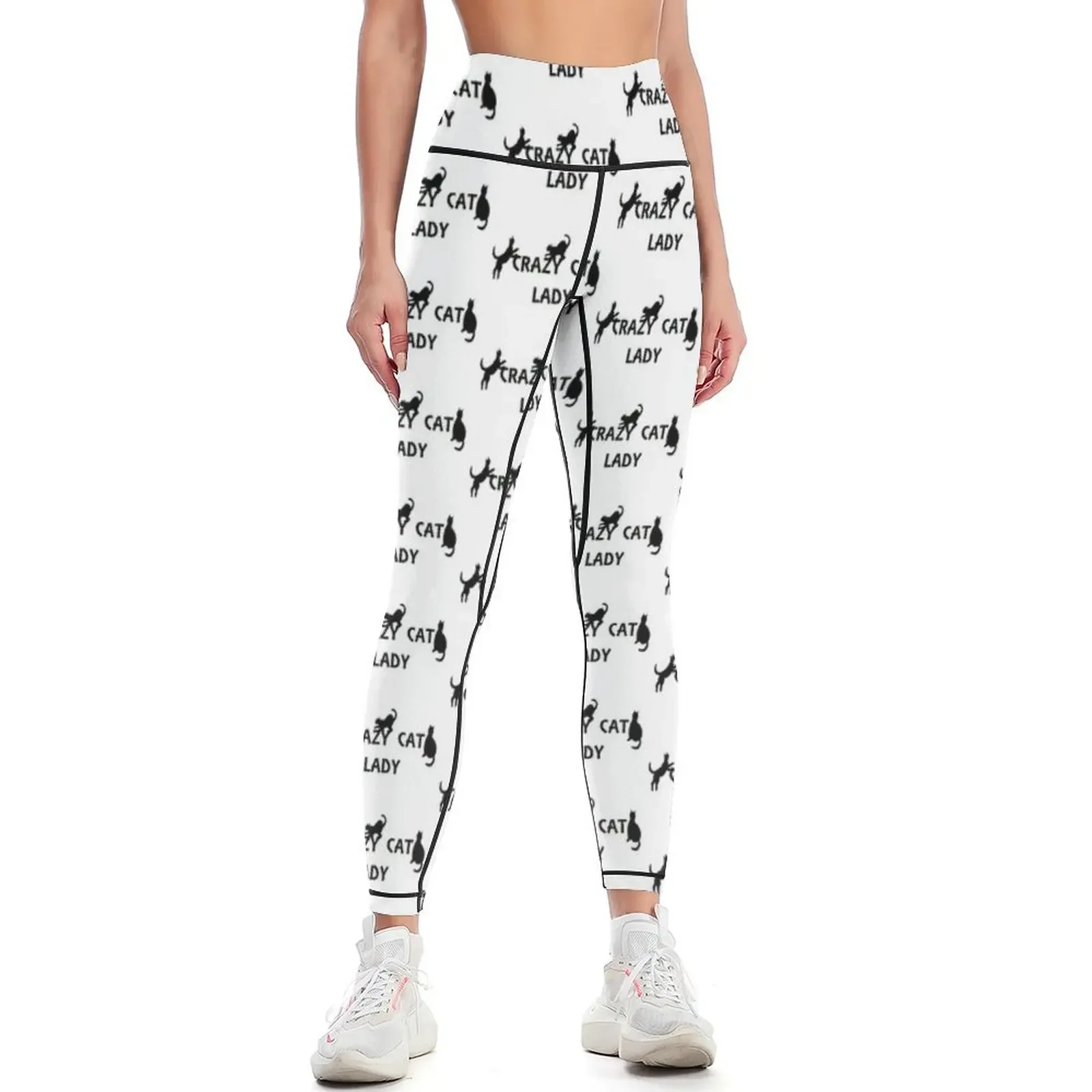 

Crazy Cat Lady Leggings leggins push up woman workout shorts Training pants push up fitness Womens Leggings