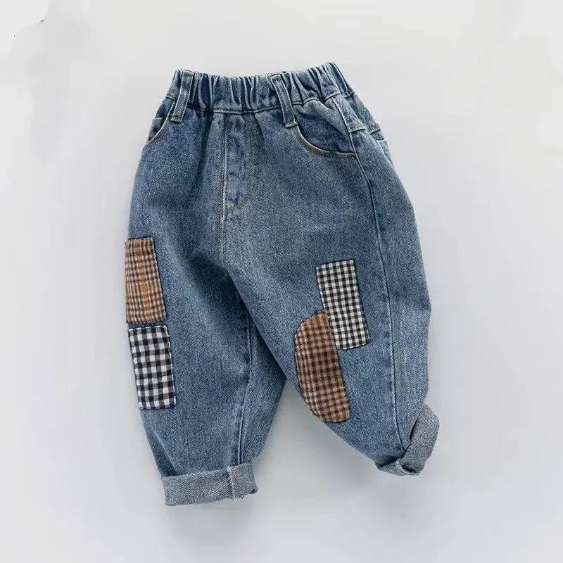 

Boys Jean Pants Long Trousers Cotton 2024 New Spring Autumn Baby's Kids Pants High Quality Children's Clothing