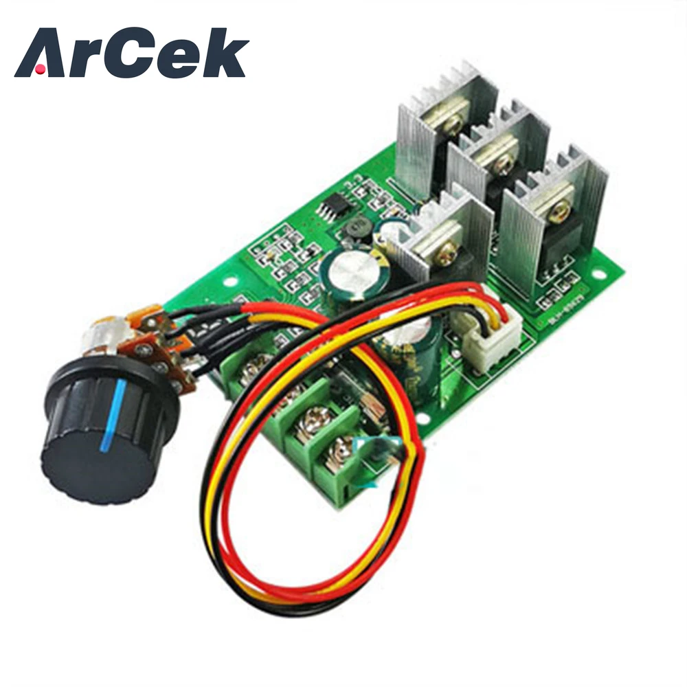 DC 6-60V 30A PWM DC Motor Speed Controller Control Governer 12V 24V 36V DC 6V-60V Adjustable LED Digital Motor Speed Regulator