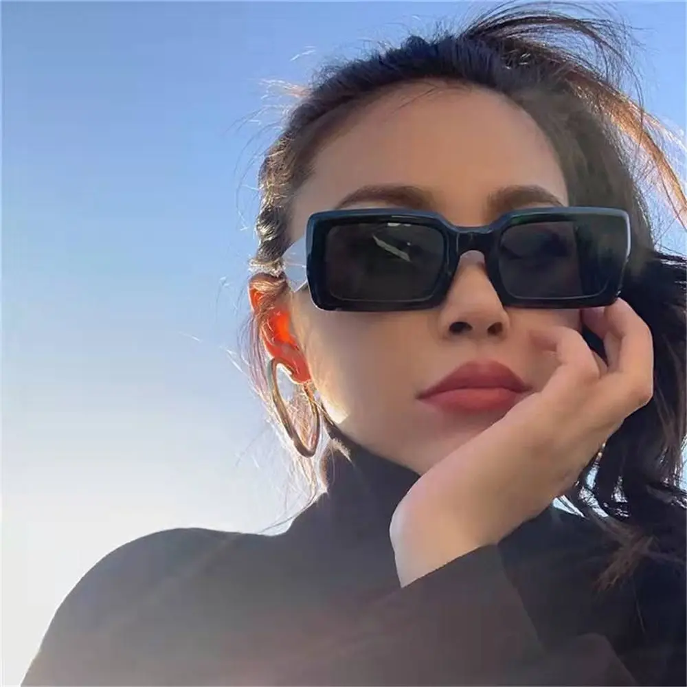 

Rectangle Candy Color Sunglasses Trendy Eyeglasses Fashion Female Sun Glasses Popular Shades UV400 Eyewear Driving Goggle