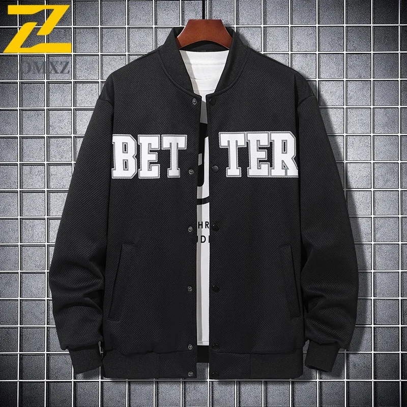 

Мужская жаккардовая вязаная бейсбольная куртка, осенняя удобная легкая куртка большого размера с заниженными плечами, современная уличная одежда, модная верхняя одежда