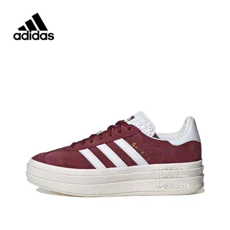 

Оригинальные мужские и женские кроссовки Adidas Gazelle Bold «Майами» для скейтборда в стиле унисекс, Повседневные Классические кроссовки с низким верхом в стиле ретро