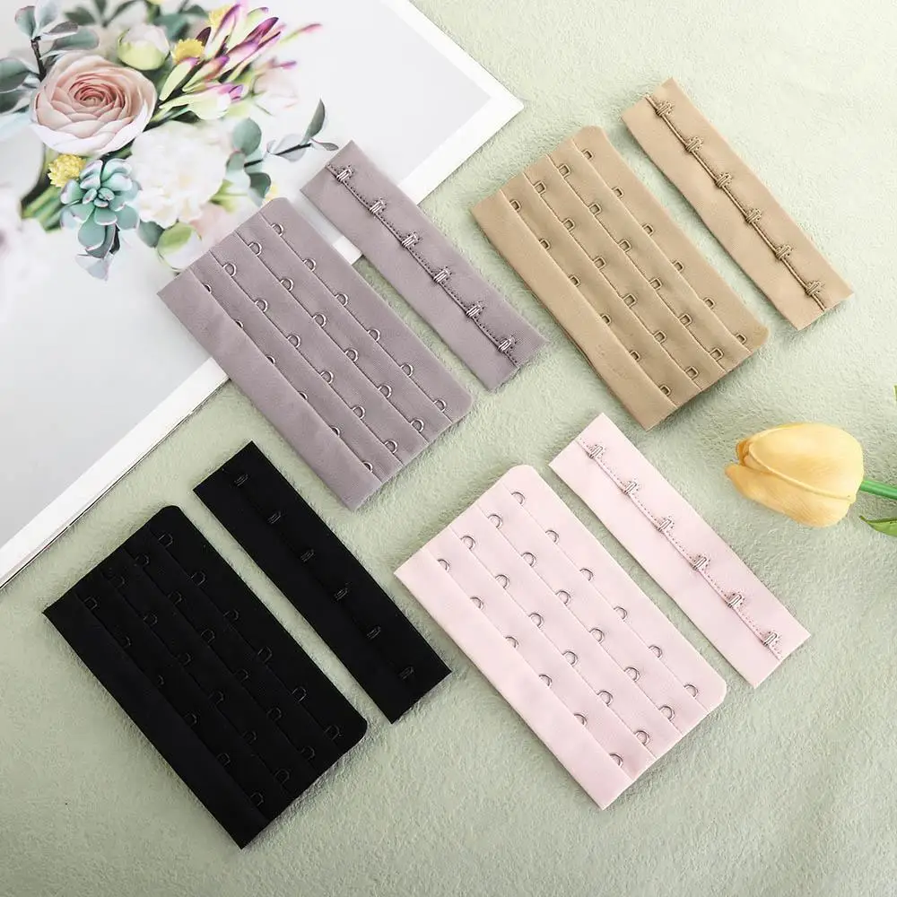 Extension Buckle 4 Rows 6 Hook Women Lingerie Strap Bra Extenders Strap Lingerie Strap Intimates Accessories Bra Extenders