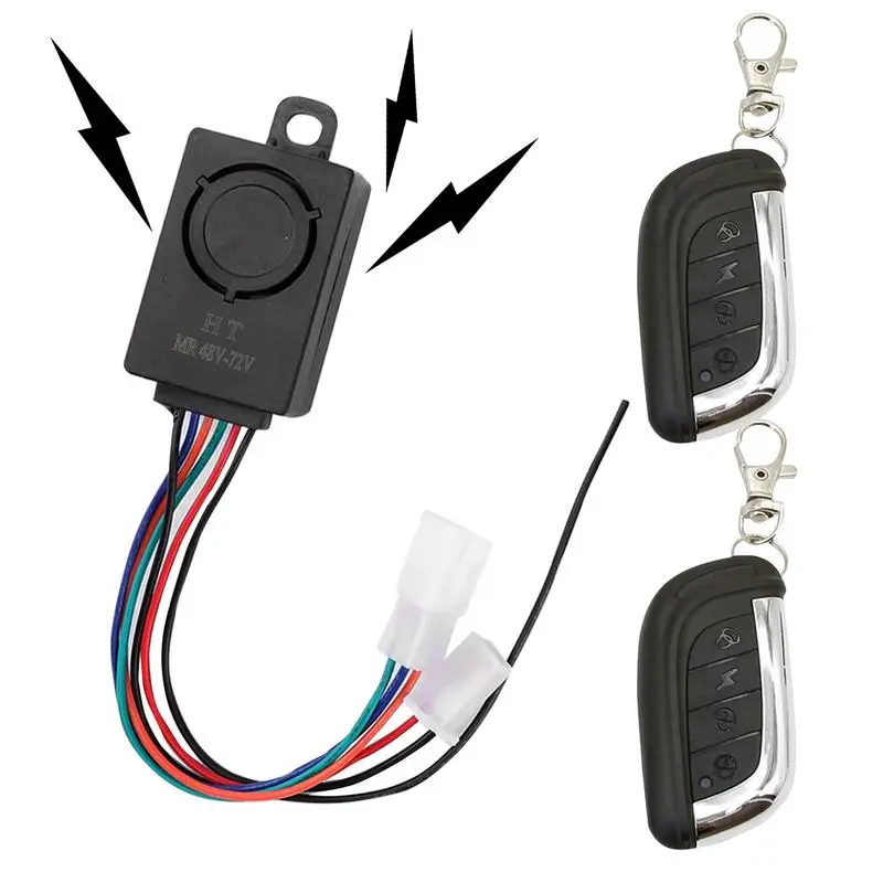 Scooter Alarm System Anti Theft Multifunctional Anti Theft Security Alarm System Scooter Motion Sensor Alarm Portable Electric