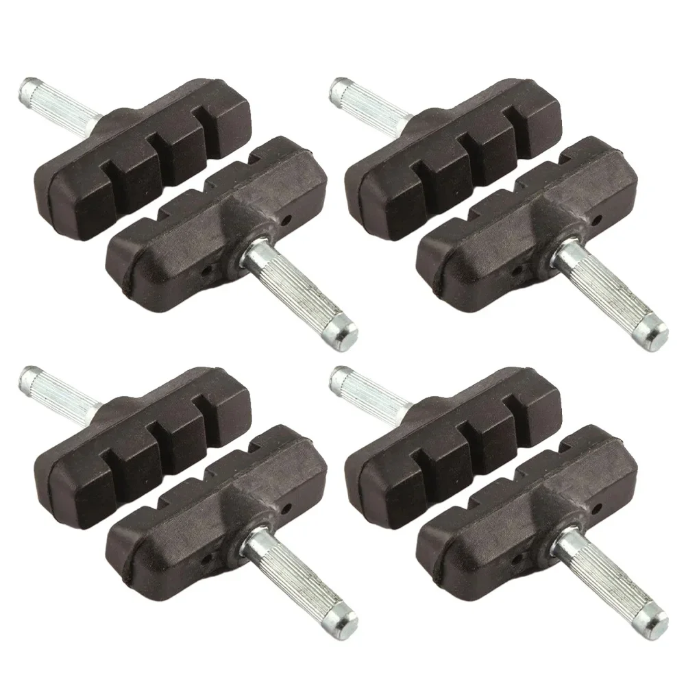 

2/4pair Brake Shoe Cantilever BIKE BRAKE PADS 55mm Threadless Post Blocks Shoes Brake System Bracket Threadless Post Blocks Shoe