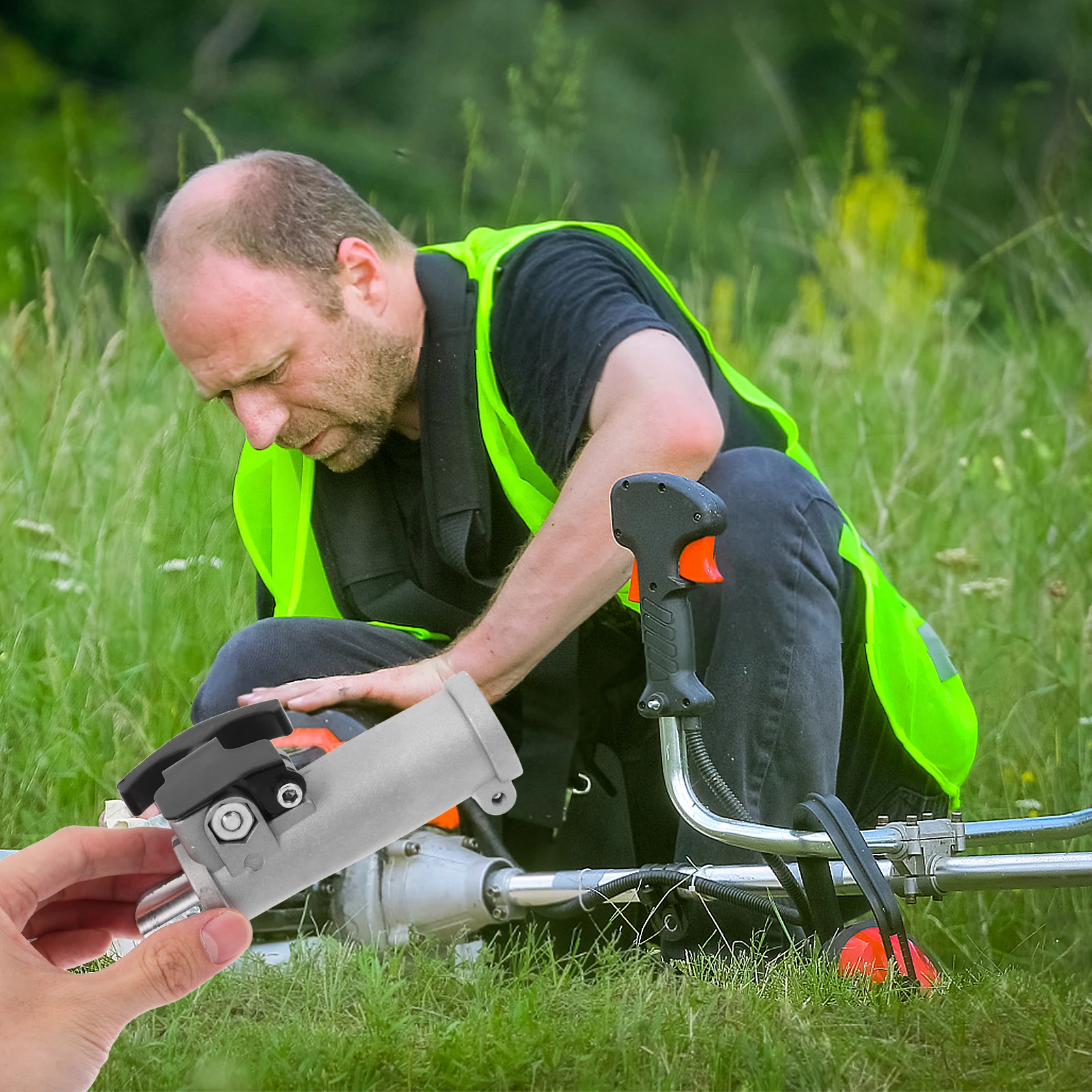 

1pc Lawnmower Aluminum Shaft Trimmer Joint Grass Clamp Garden Tool Replacement Brush Mower Accessories Power Tool Garden