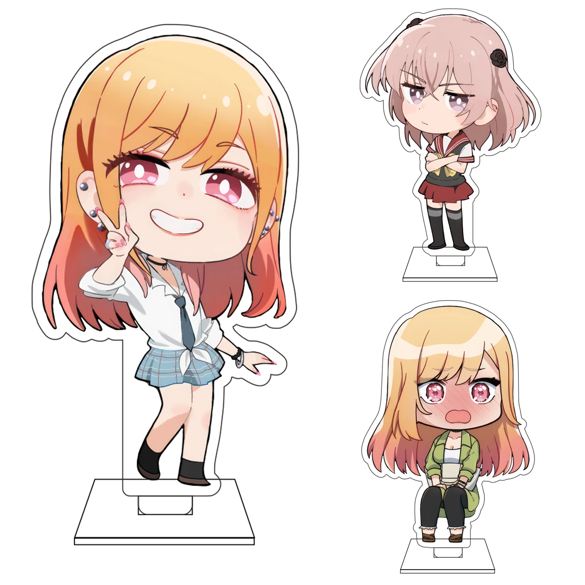 10CM Anime ‌ My Dress-Up Darling Cosplay Niedliche Acryl-Figur Standfigur Inui Shinju Inui Sajuna Kitagawa Marin Ornamente Geschenke