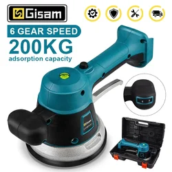 Gisam Tiler Vibrator Tiling Machine 6 Speed Tile Tiling Machine Automatic Tile Leveling Absorb Power Tool For Makita 18V Battery