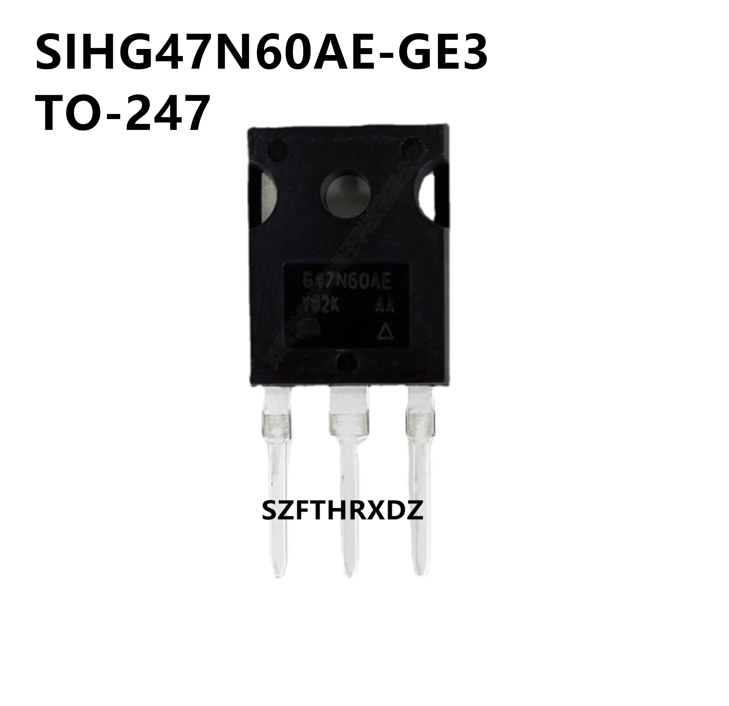 

10pcs 100% New Imported Original SIHG47N60AE-GE3 G47N60AE 600V 43A 313W TO247 Field-effect transistor