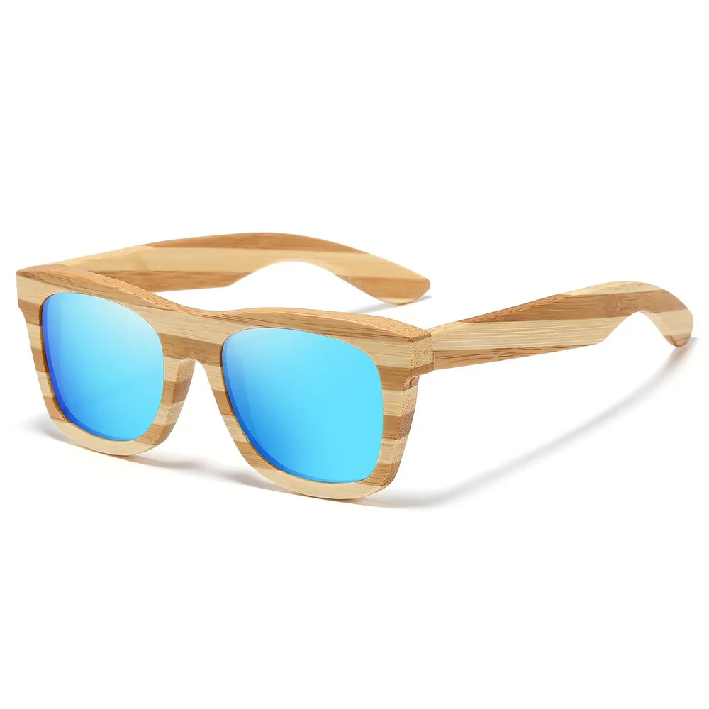 

Fashion Polarized Sunglasses Pilot Sun Glasses UV400 Unisex Classical Wood Spring Leg Shades for Drive Travel