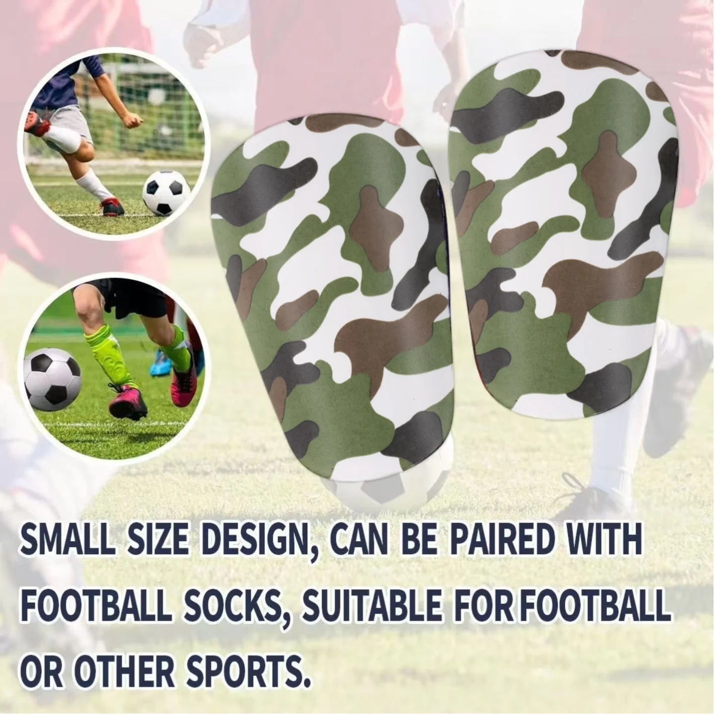 One Pair of Ultra-Lightweight Football Shin Guards - Durable and Comfortable, Suitable for All Sports, Designed for Soccer,