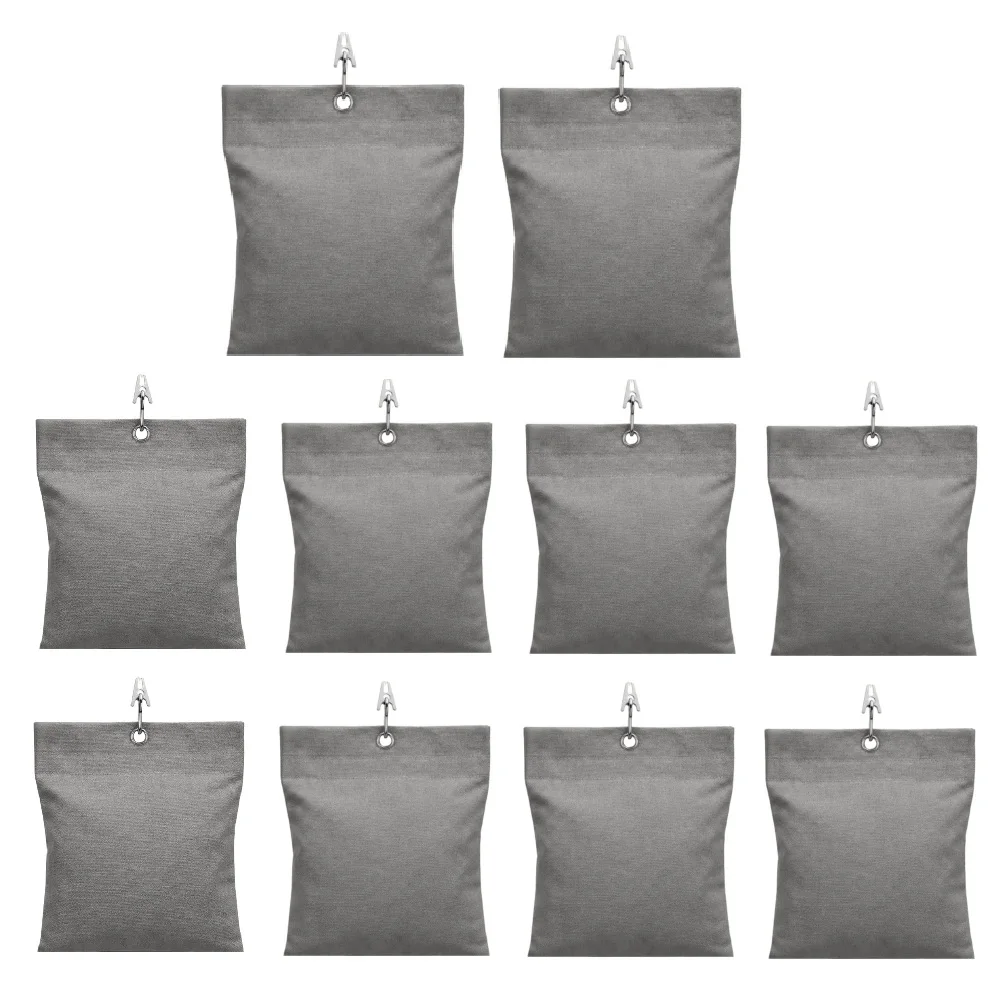 Outdoor Drapery Weight Solution with Clips - 1 Set Fabric Bags Metal Clips PE Sealed Fillers for Windy Conditions