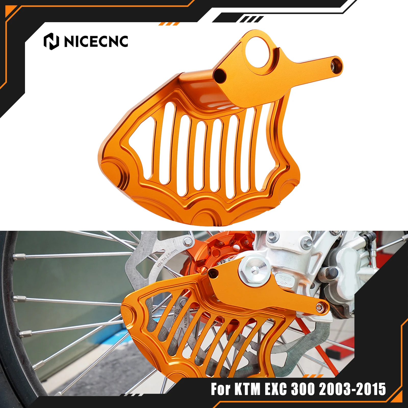 

NICECNC For KTM EXC 300 2003-2015 EXC 250 EXCF 350 EXC 450 XCW XCF-W Front Brake Disc Guard SX 125 SXF 250 SXF 450 XC 2003-2014