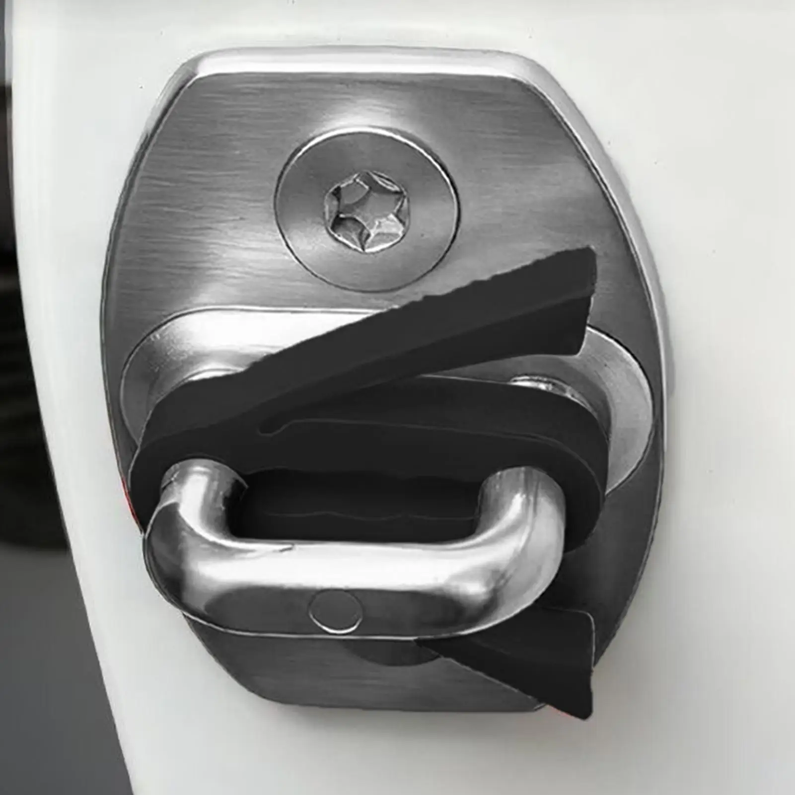 Silicone Car Door Latch Covers 4 Piece Shock Absorption Pad Noise Reduction Car Silicone Door Latch Protective Cover for Suv