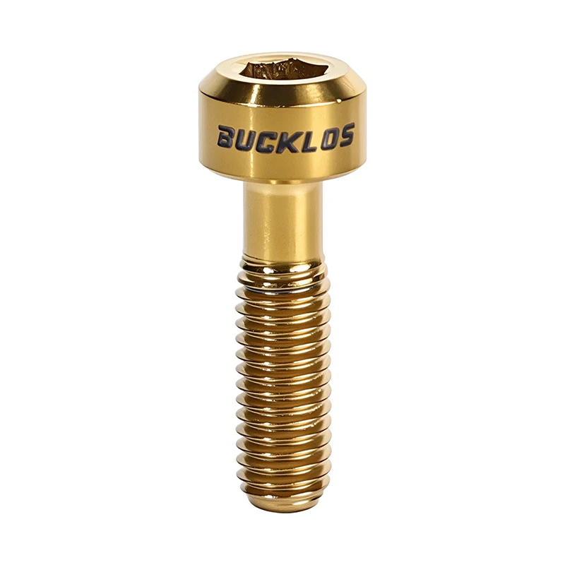 AliExpress BUCKLOS Colorful Titanium Bike Stem Bolts M5x16mm 18mm Lightweight Hex Socket Bicycle Stem Screws for MTB Road Bicycle Parts