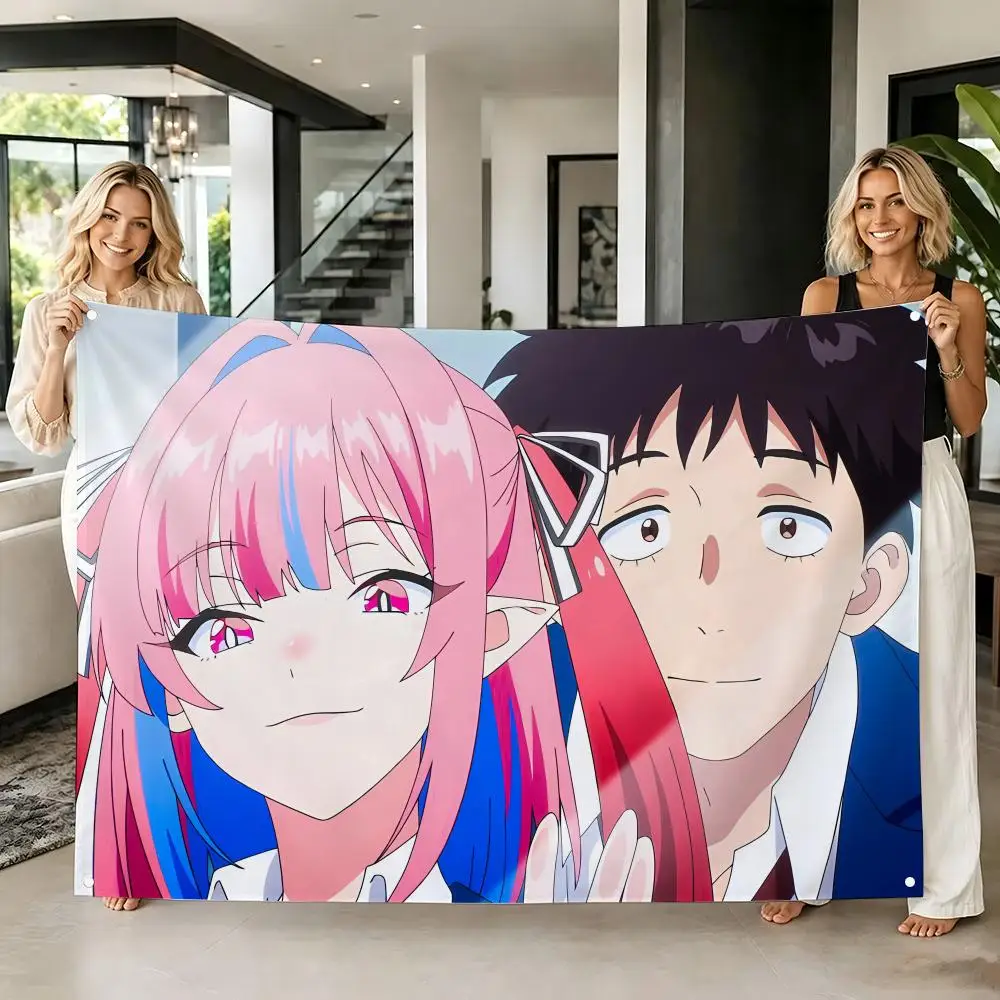 Romance Anime M-Mistress Kanan is Devilishly Easy Flags Tapestry Creative Pattern Photo Living Room Wall Art Party Outdoor Decor