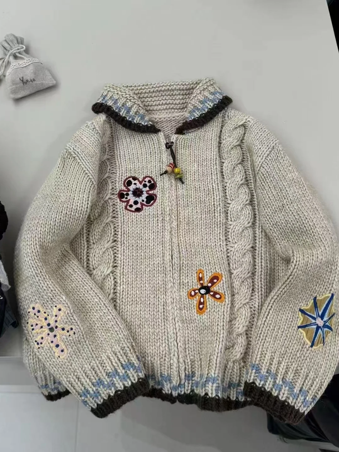 cardigan-in-maglia-con-ricami-retro-per-bambine-giacca-con-colletto-a-zip-e-motivo-floreale-ideale-per-l'autunno-e-l'inverno