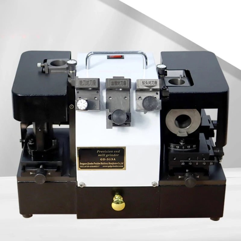 GD-313A Alloy Drill Bit Sharpener End Mill Composite Grinder Portable Sharpener Two-in-One Machine 2/3/4/6 edges