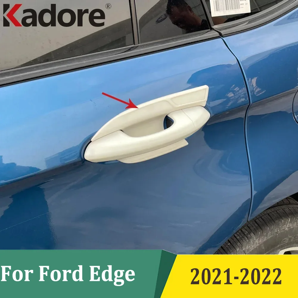 

Для Ford Edge 2021 2022 углеродное волокно, боковая дверная ручка, крышка чаши, защитная наклейка для автомобиля, внешние аксессуары