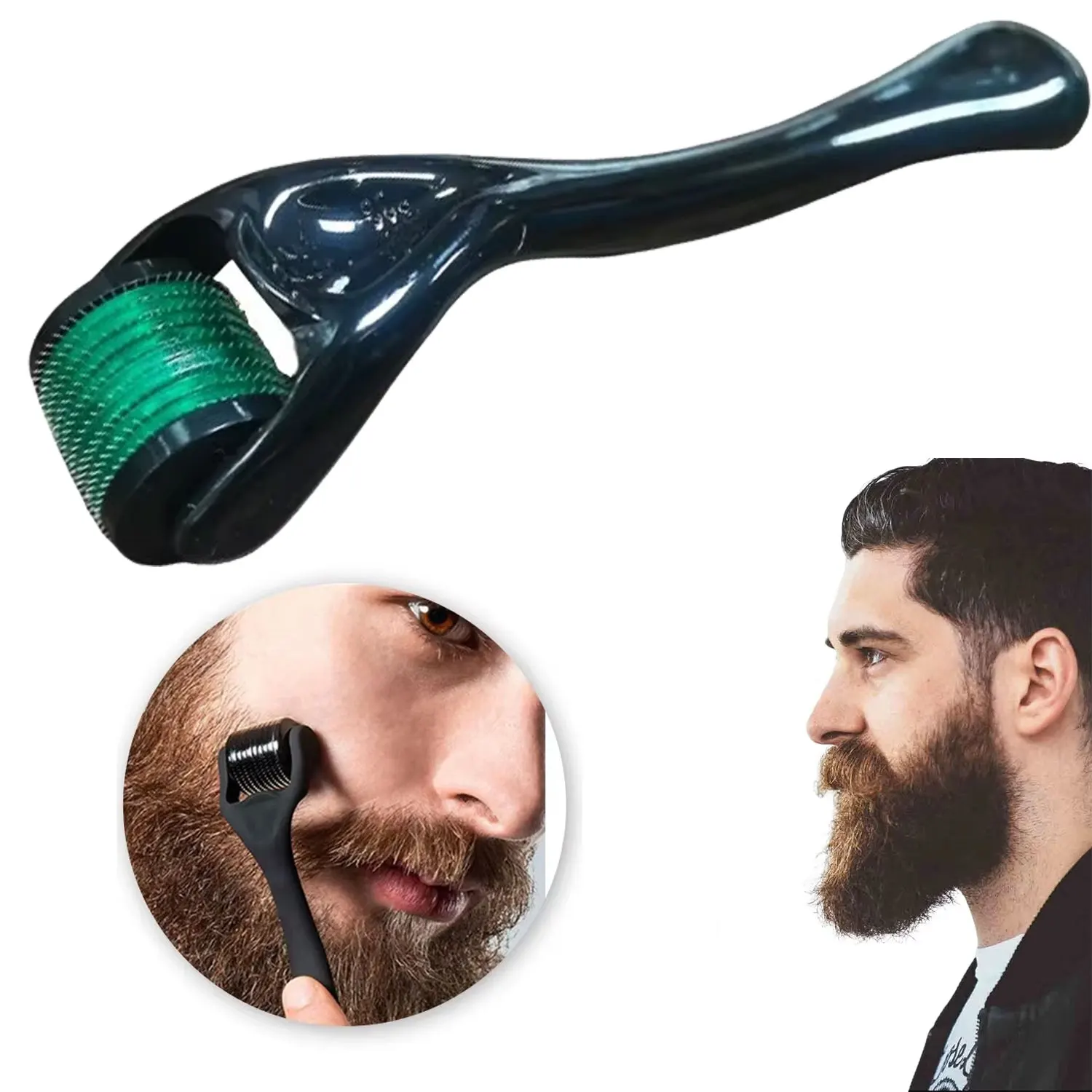 0.2-0.3mm Microneedle for Facial Body Hair Growth Derma Roller for Skin Beard 540 Needles Micro Face Roll Tool