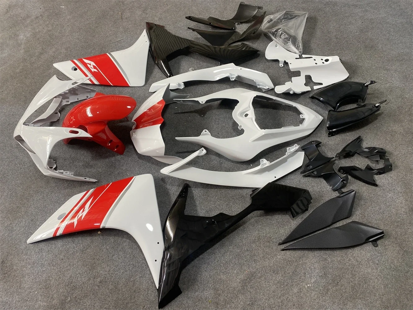 Motorcycle fairing for Yamaha R1 2007 2008 Red & White Series Body Shell Kit Motorcycle Shell Motorcycle Accessories