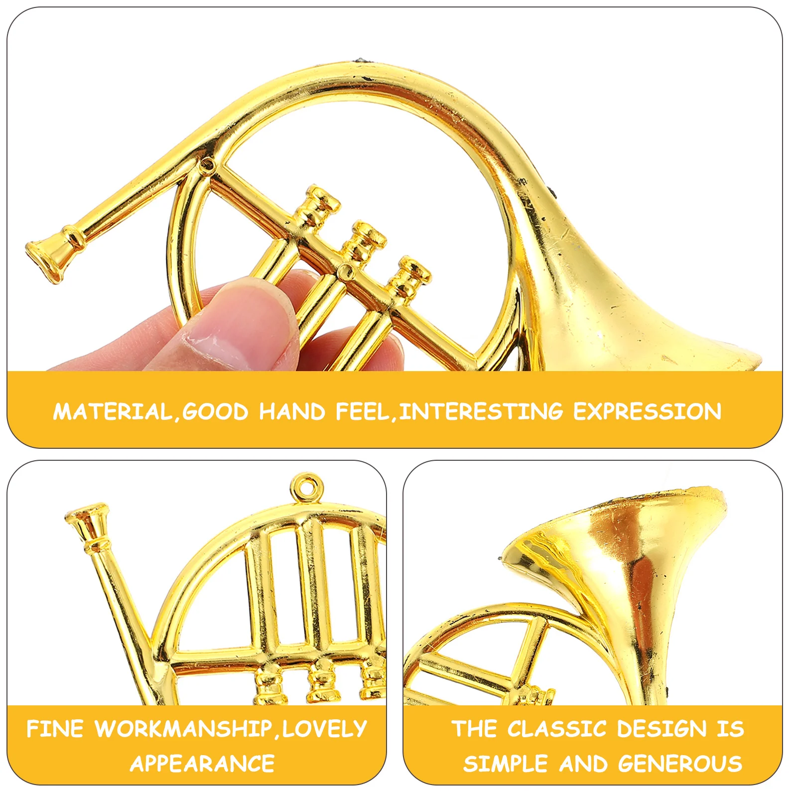 Musical Instrument Model Miniature Garland DIY Accessories Christmas Tree Pendant Xmas Pendants Mic