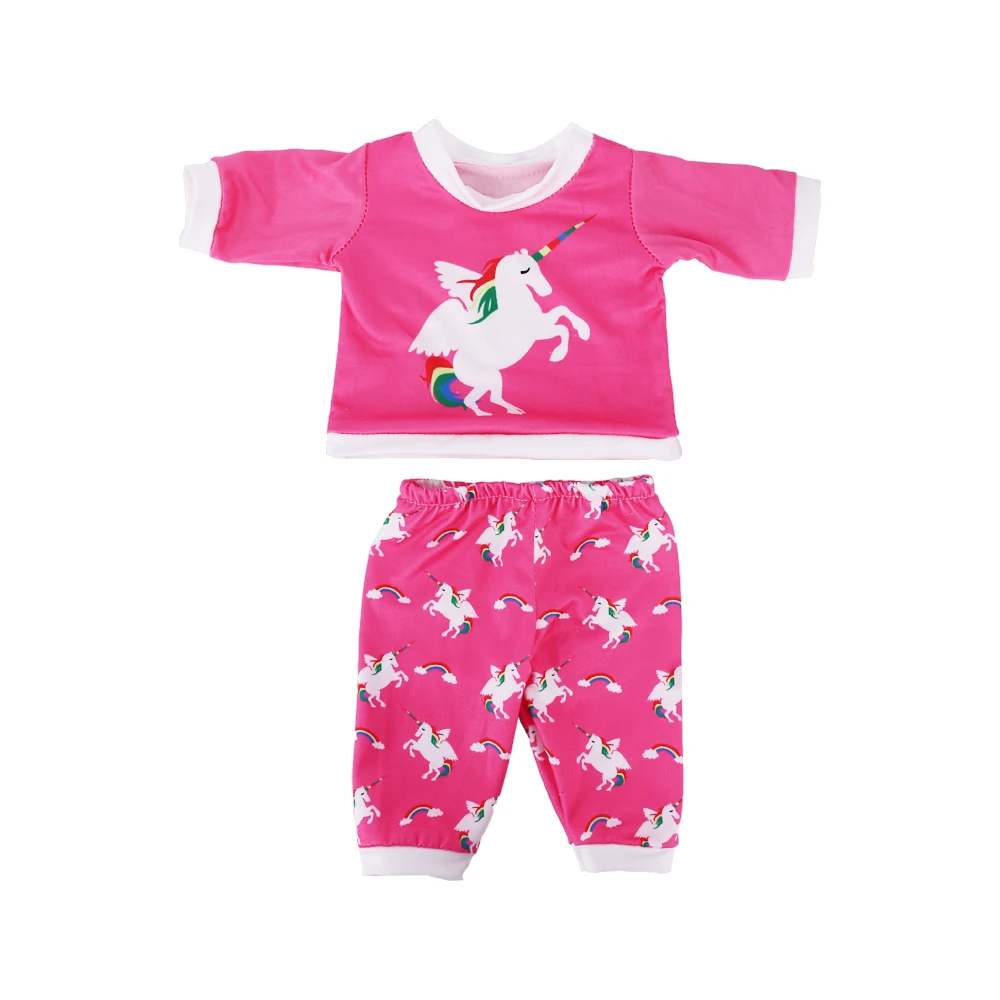 18 Inch 43CM American Dolls Girl  Clothing Children's Toys Changing Casual Pajamas Eve Doll Clothing,Toys For Girls