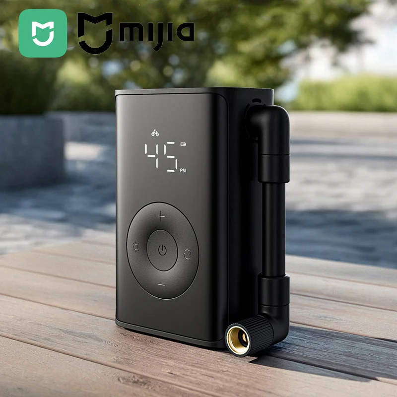 Nuevo Compresor de Aire Portátil Mijia 2025, 2000mAh, 240g, 150psi, Inflador Eléctrico con Detección de Presión de Neumáticos, Multiherramienta