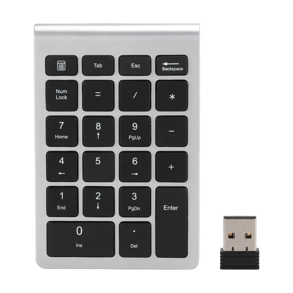 

Durable 2.4G Numeric Keypad 22 Keys Mini Wireless Mini Keyboar Shortcut Keys USB Keyboard Data Entry