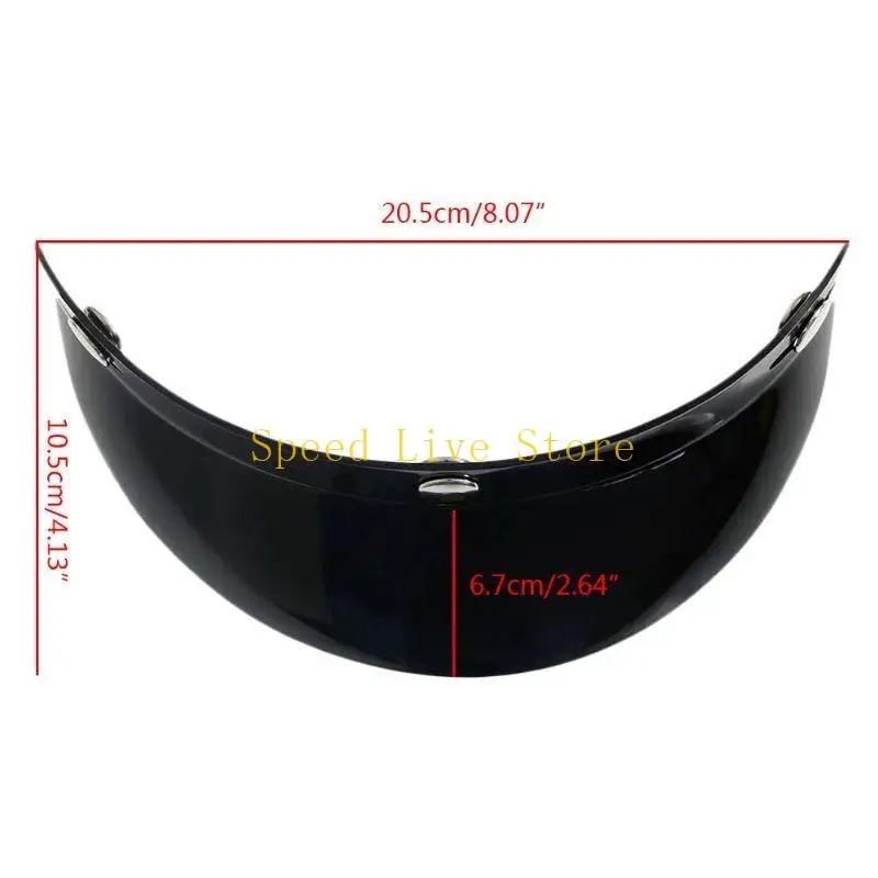 

547C Hot Universal 3 Visor Face Shield Lens For Motorcycle Helmets Open Face