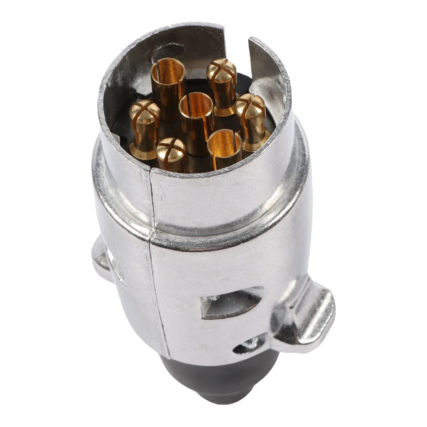 1pc 7 Pin Trailer Plug Socket Metal 12V 7 Pin Plug Socket Connectors Car Engine Replacement Parts