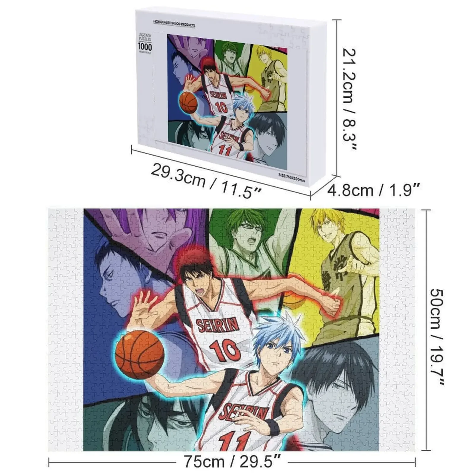 คุโรโกะและทีมจิ๊กซอว์เกมปริศนาสัตว์ไม้สำหรับเด็ก