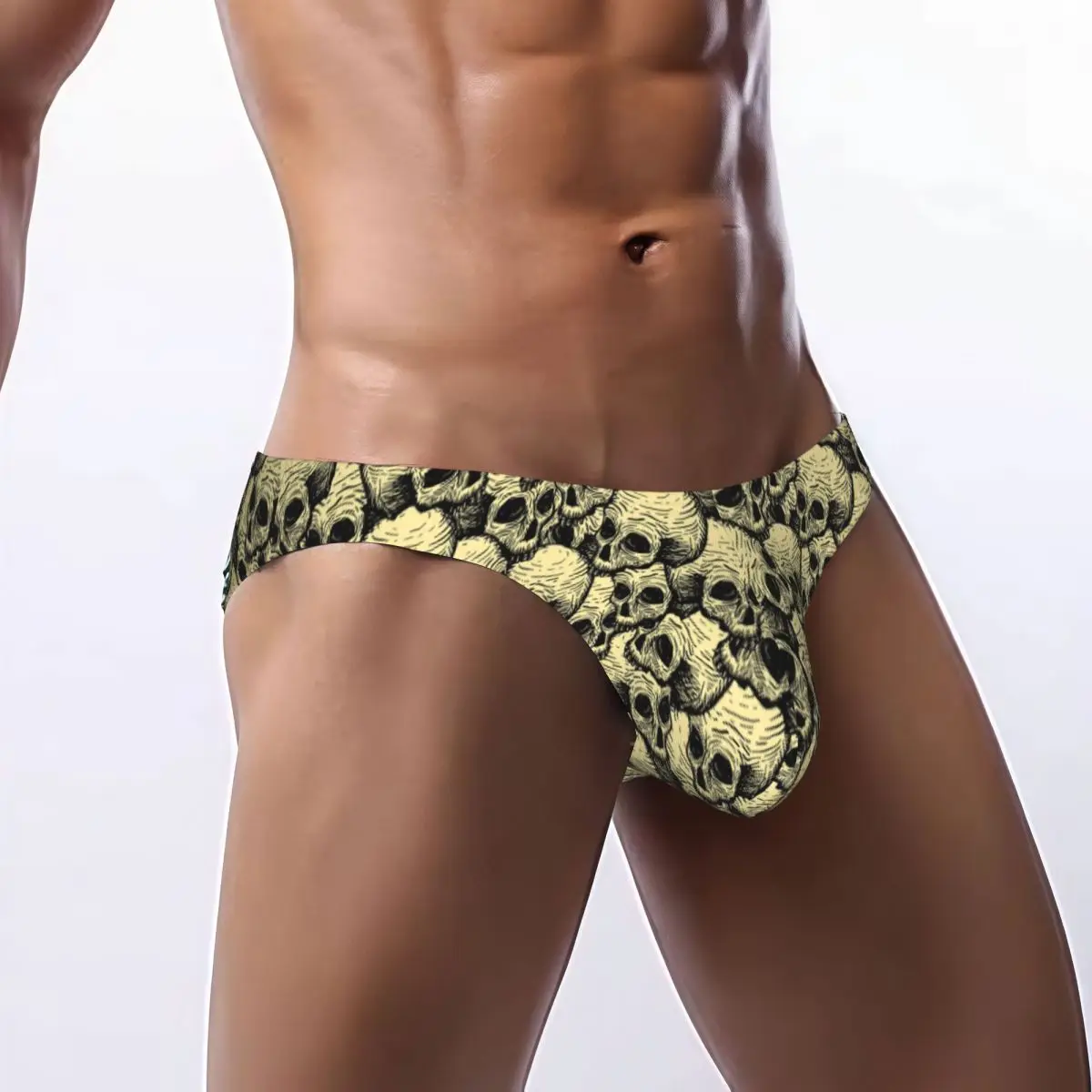 

Men's Underwear Briefs Skulls Sexy Underpants Male Panties Bikini Underwear Ropa Pants