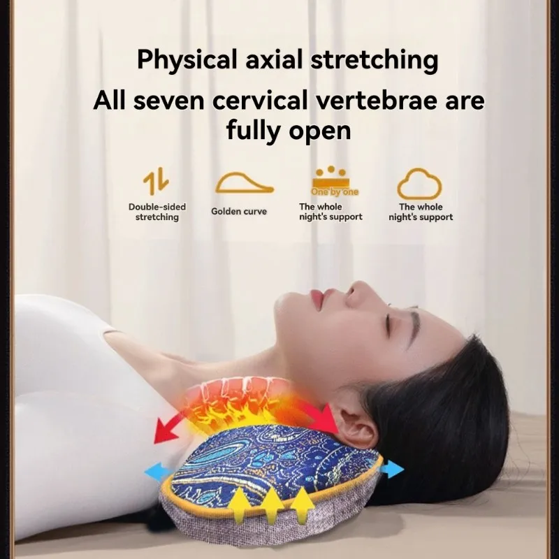 HOTB72A Intelligent Timing Heat Therapy Mugwort Pillow Red Light Deep Penetration For Neck Care