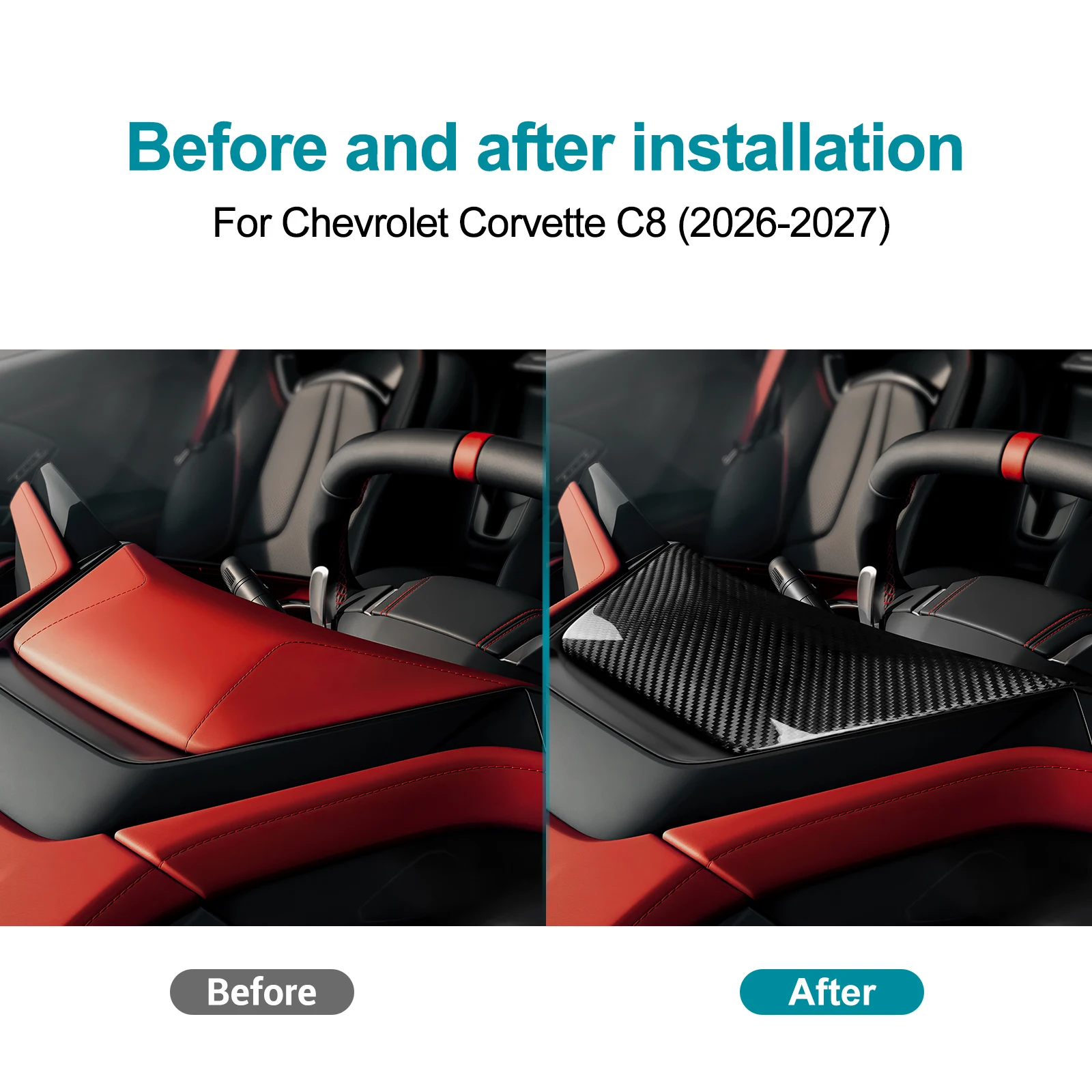 Speedometer Cover Sticker For Chevrolet Corvette C8 2026 2027 Real Hard Dry Carbon Fiber Car Dashboard Trim Panel Accessories