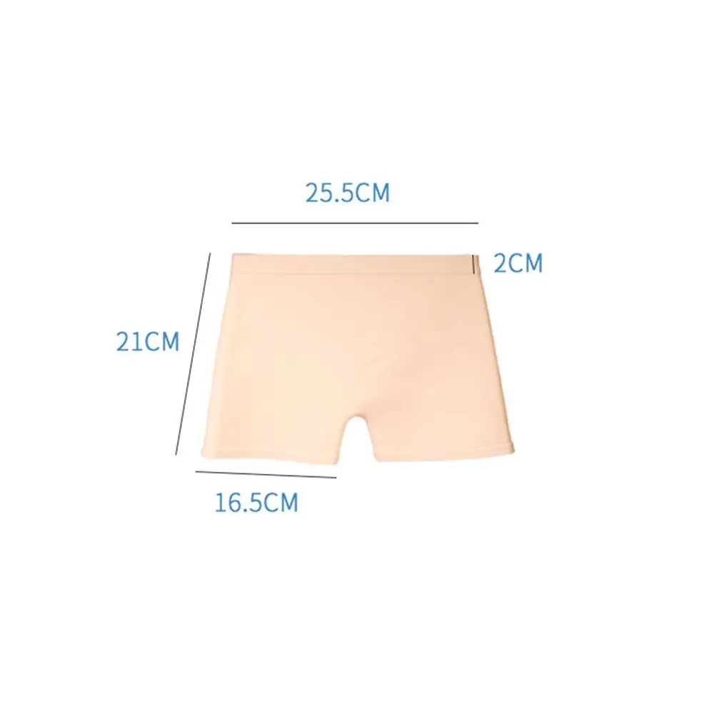 Silicone Children Swim Trunks Hot Spring Pants Solid Color High Stretch Swim Trunks Four Corner Swimming Trunks