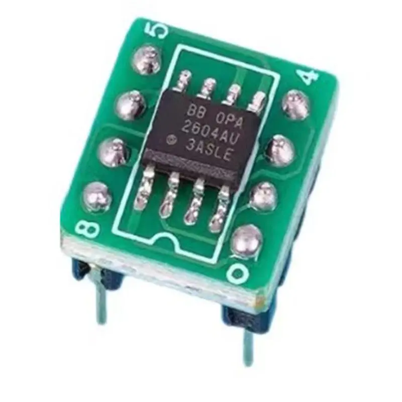 

【PUBLICITY】OPA2604 OPA2604AU SOIC-8 To PDIP-8 Adapter 1PCS Paster To Direct Insertion, Weld The Finished Product Well