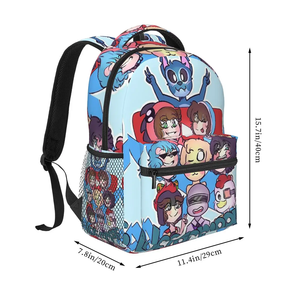 Compas Family Backpacks Boys Girls Bookbag Students School Bags Cartoon Travel Rucksack Shoulder Bag Large Capacity