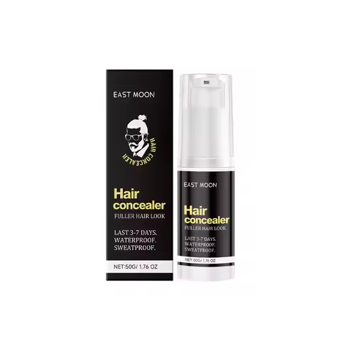 East Moon 남성용 헤어 방수 컨실러, 헤어 라인 섀도우 루트 커버 업 리페어, 이마 메이크업, 내구성 있는 헤어 컨실러, 리퀴드 크림