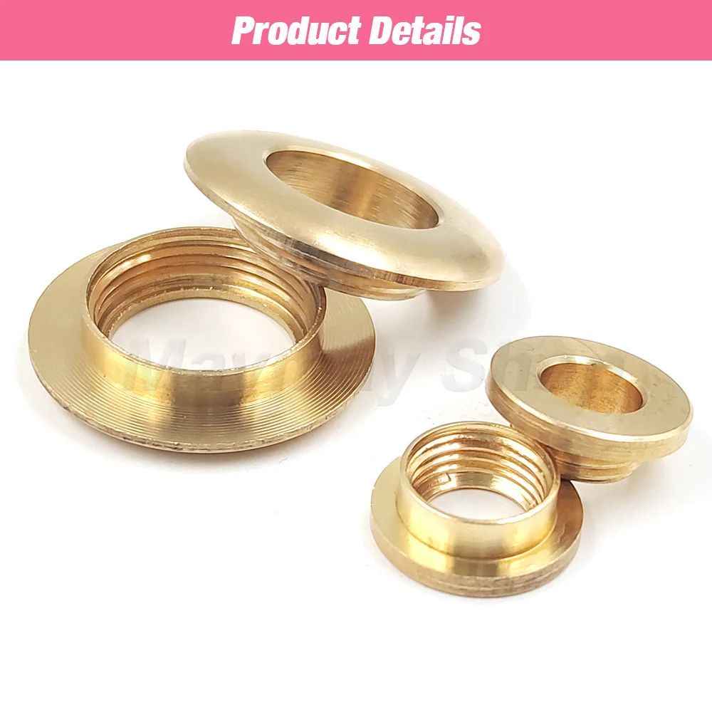 2pcs Solid Brass Screw Back Eyelets With Washer Grommets Leather Craft Accessory DIY Bag Clothes Belt Ornament Accessories