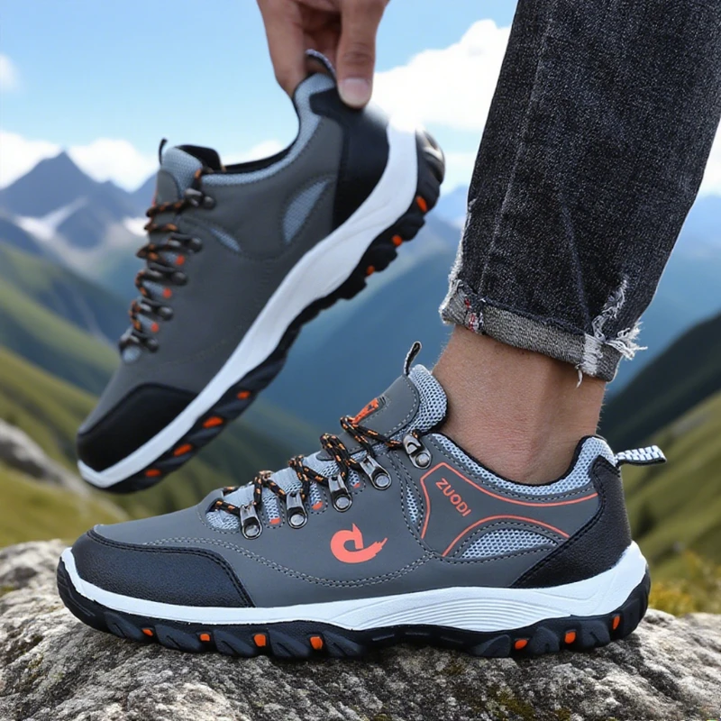 Men's Outdoor Hiking Shoes Lightweight Comfortable Breathable Shoe Waterproof Camping Running Shoes Male Tennis Walking Sneakers image 5