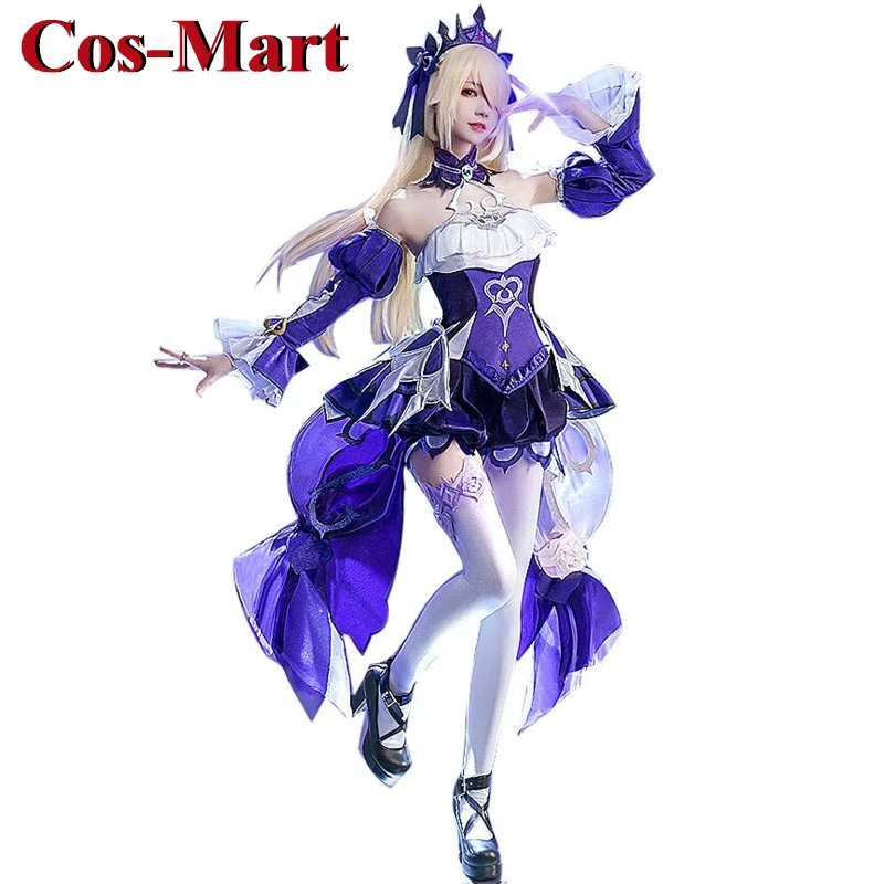 Cos-Mart Game Genshin Impact Fischl Cosplay Kostuum Zoete Elegante Uniform Jurk Activiteit Party Rollenspel Kleding Nieuw