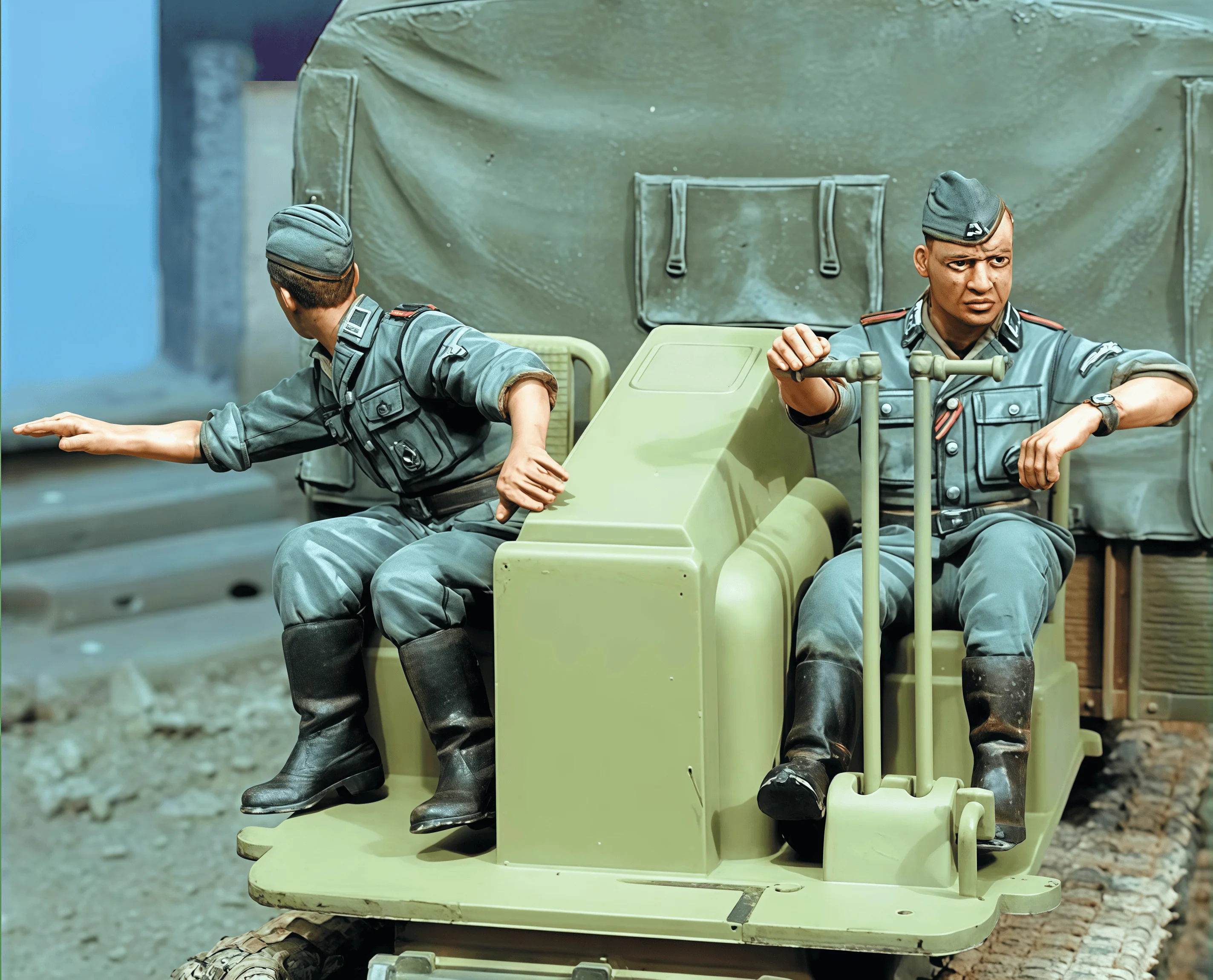 

Precision 1/35 Die Cast Resin Model Kit, GK, RSO Passenger Resin Soldier Model, Unpainted