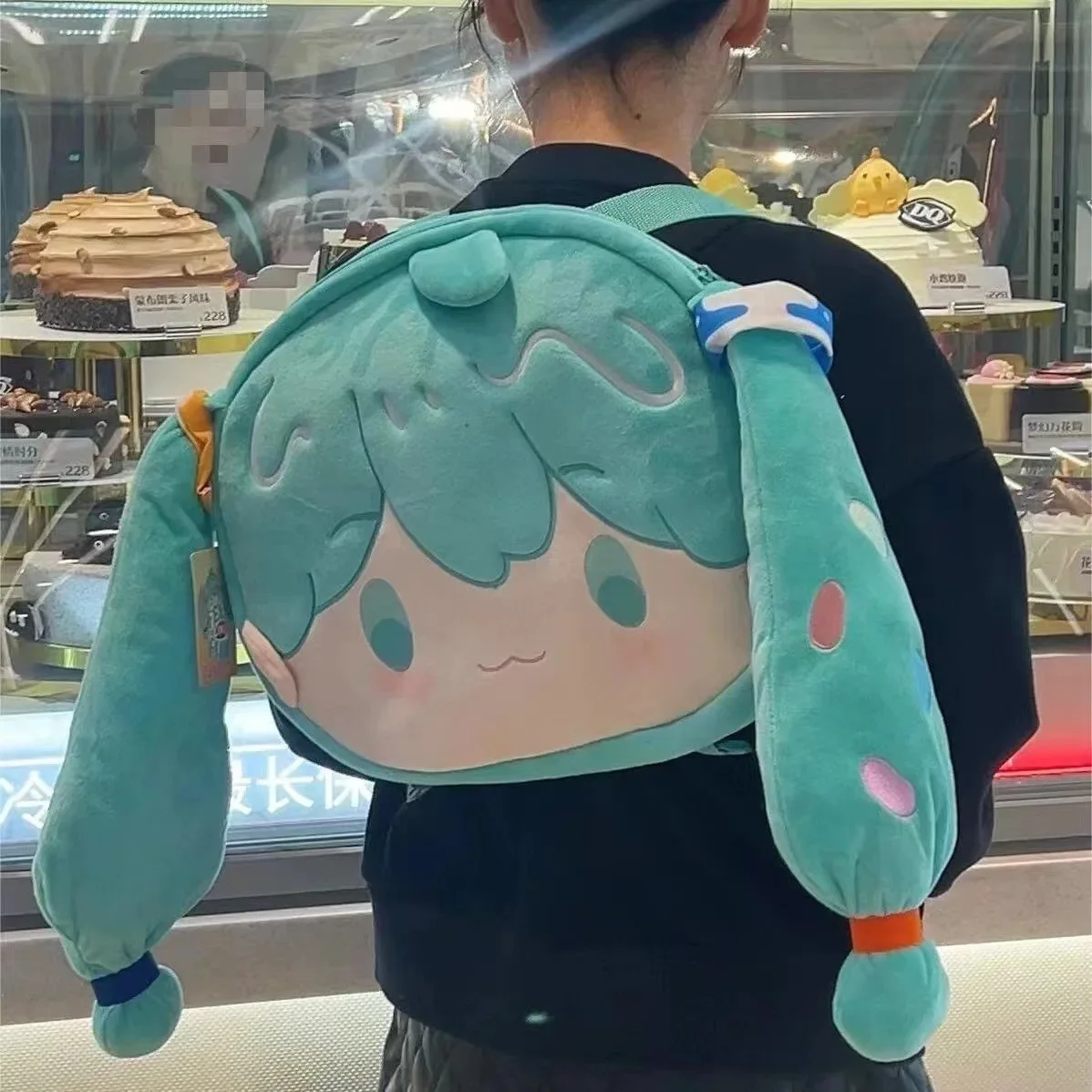 hot Hatsune Miku Shoulder Bag New Backpack Cute Anime Girl Plush Cartoon Kawaii Knapsack Student Bag Packet Kids Gifts Toys