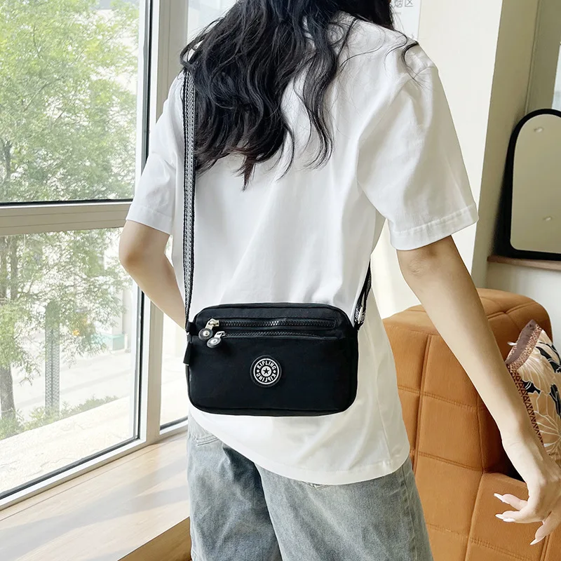

2025 KP Womens Shoulder Bag Monkey Print Nylon Crossbody Purse Casual Lightweight Backpack