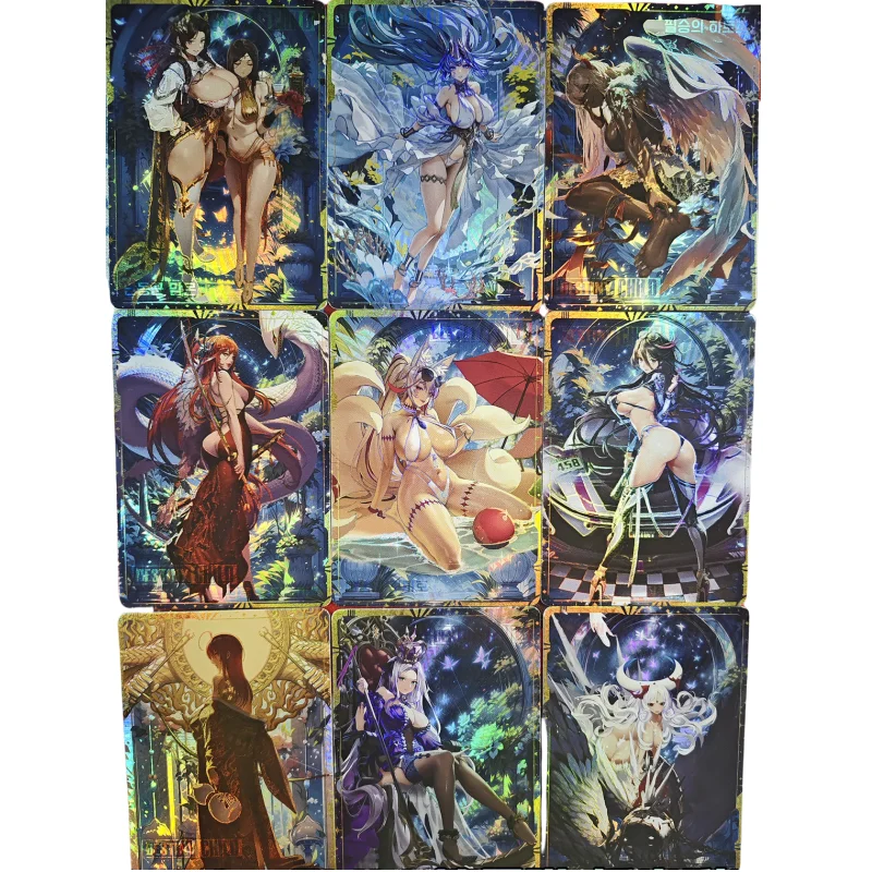 

9Pcs/Set ACG Cards Destiny Child Self Made Anime Game Characters Classic Series DIY Toys Gift Collection Color Flash Card Part4