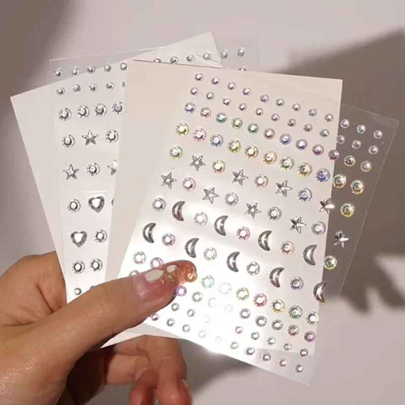 Festival Makeup Diamond Decorations Body Face DIY Crystal Gems Self-adhesive Rhinestone Tattoo Sticker Acrylic Eyeshadow Sticker