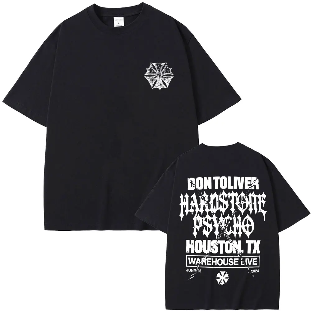 

Rapper Don Toliver Hardstone Psycho Album Graphic T Shirt Men Hip Hop Oversized Gothic T-shirt Men's Vintage Punk Rock Tshirt