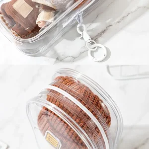 شفافة واقية حالة دمية منظم مربع مربع عرض حقيبة مع سلسلة مفاتيح لكوكا كولا لابوبو V1 V2 V3 دمية الملحقات أفضل 10 مبيعات لمحفظة كوكا - رقم 8